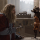 Thor and another unfinished Rocket go back and forth.